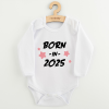 NEW BABY Gyermekek body nyomtatással New Baby BORN IN 2025 pink