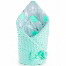 NEW BABY Kétoldalas pólya Minka New Baby 75x75 cm felhőcske menta pólya