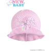 NEW BABY Kötött kalap New Baby rózsaszín - fehér