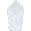 NEW BABY Luxus pólya Minky-ből New Baby fehér 73x73 cm