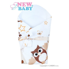 NEW BABY Pólya kókusz merevítéssel és masnival New Baby barna baglyoval | Barna | pólya