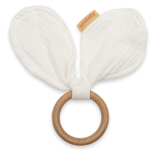 NEW BABY Rágóka levelekkel New Baby Ears white rágóka
