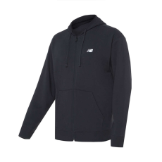 New Balance stacked logo french terry full zip hoodie pulóver férfi fekete xxl