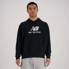 New Balance stacked logo french terry hoodie pulóver férfi fekete l férfi pulóver, kardigán
