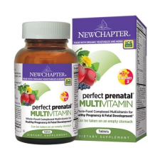 New Chapter Perfect Prenatal terhesvitamin tabletta 192db vitamin és táplálékkiegészítő