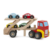 New Classic Toys autószállító játék készlet autópálya és játékautó