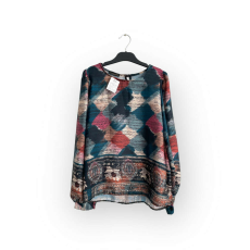  New Collection mintás női blúz - S (ÚJ)