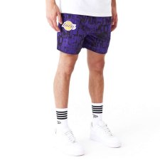 New Era nba all over print los angeles lakers rövidnadrág férfi lila xl férfi nadrág