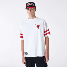 New Era nba arch graphic chicago bulls oversized póló férfi fehér s