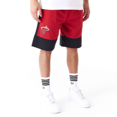 New Era nba colour block miami heat rövidnadrág férfi piros xl