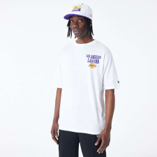 New Era nba script la lakers oversized póló unisex fehér xl férfi póló