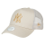 New Era New-Era Baseball sapkák FEMALE METALLIC TRUCKER NEW YORK YANKEES STNMTG Bézs Egy méret