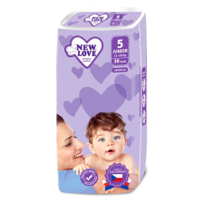 NEW LOVE Gyermek eldobható pelenka New Love Premium comfort 5 JUNIOR 11-25 kg 38 db pelenka