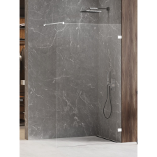 New Trendy Avexa White zuhanykabin fal walk-in 100 cm fehér matt üveg/átlátszó üveg EXK-2921 kád, zuhanykabin