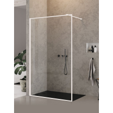 New Trendy New Modus White zuhanykabin fal walk-in 110 cm fehér matt üveg/átlátszó üveg EXK-2225 kád, zuhanykabin