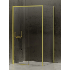 New Trendy Prime Light Gold zuhanykabin 130x80 cm négyszögletes arany fényes/átlátszó üveg K-1477 kád, zuhanykabin