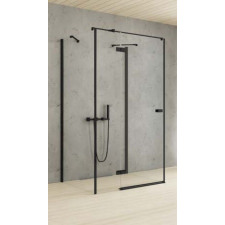 New Trendy Reflexa Black zuhanykabin 120x80 cm négyszögletes fekete félmatt/átlátszó üveg EXK-5007 kád, zuhanykabin