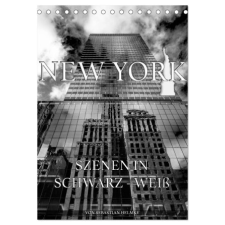 New York - Szenen in Schwarz - Weiß (Tischkalender 2024 DIN A5 hoch), CALVENDO Monatskalender – Sebastian Helmke naptár, kalendárium
