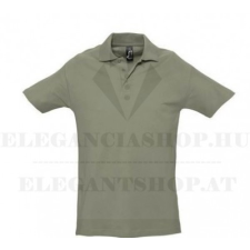  Newsmen férfi piké póló - Világoskhaky férfi póló