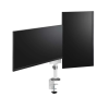  NewStar DS60-425WH2 17"-27" TV/Monitor asztali tartó - Fehér (2 kijelző)