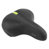 Newton City Moderate memóriahabos nyereg fekete, 247x203mm, acél sínnel NEWTON Bicikli alkatrészek Kerékpár alkatrészek Kerékpár nyergek