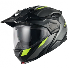 Nexx X.Lifecountry Terra felnyitható motoros bukósisak matt szürke-fluo sárga bukósisak
