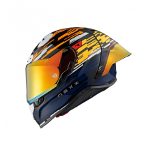 Nexx X.R3R Glitch Racer zárt motoros bukósisak narancssárga-kék bukósisak