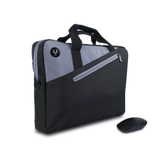 NGS Master Kit 15.6" notebook táska + vezeték nélküli optikai egér fekete-szürke (Master Kit fekete-sz&#252;rke) - Notebook Táska számítógéptáska