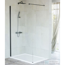 Niagara Wellness FELICIA Black walk-in zuhanyfal 90×195 cm kád, zuhanykabin