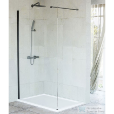 Niagara Wellness Niwell FELICIA Black walk-in zuhanyfal 110×195 cm kád, zuhanykabin