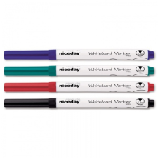 Niceday kerek vékony hegyű 4db-os vegyes színű táblamarker készlet filctoll, marker