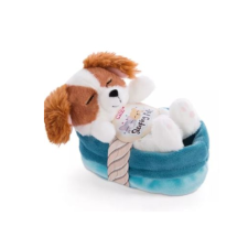 NICI Alvó Spániel plüsskutyus kosárban 12 cm (47890) plüssfigura