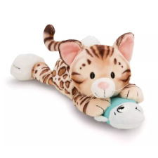 NICI : Plüss bengáli cica és hal, fekvő - 30 cm plüssfigura