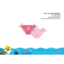 Nickelodeon Baby Shark baba fürdőruha alsó kislányoknak - világosrózsaszín - 86 gyerek fürdőruha