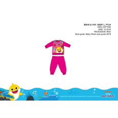 Nickelodeon Baby Shark baba pizsama - jersey pamut pizsama - pink - 86