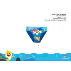 Nickelodeon Baby Shark fürdő alsó kisfiúknak - középkék - 110