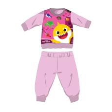 Nickelodeon Baby Shark téli pamut baba pizsama - interlock pizsama - világosrózsaszín - 86