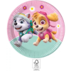 Nickelodeon Paw Patrol Skye and Everest, Mancs Őrjárat papírtányér 8 DARABOS, 23 cm FSC