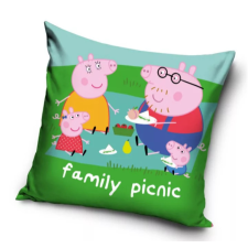 Nickelodeon Peppa malac Picnic velúr párnahuzat 40x40 cm Nr5 lakástextília