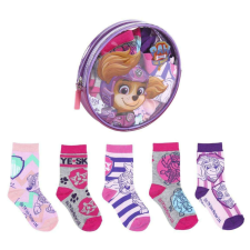 Nickelodeon zokni szett/5db Mancs Őrjárat Skye Díszcsomagban 19-22 gyerek zokni