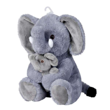 Nicotoy plüss állat kicsinyével 28 cm - Elefánt plüssfigura
