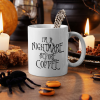  Nightmare Before Coffee fehér bögre
