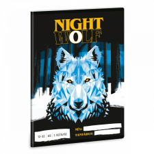 Nightwolf tűzött füzet A/5, 32 lap vonalas 3.osztály (12-32) füzet