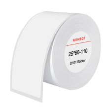 Niimbot hőcímkés matrica 25x60 mm 110db fehér (6975746634120) etikett