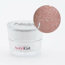NiiZA Acrylgel - Glimmer Rose 15g lakk zselé