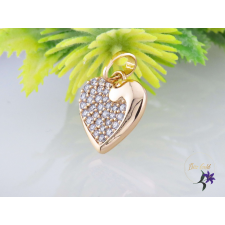  Nika antiallergén kis szives medál -18K medál