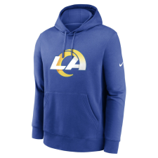 Nike club fleece pullover hoodie - nfl los angeles rams pulóver férfi kék xl férfi pulóver, kardigán