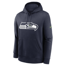 Nike club fleece pullover hoodie - nfl seattle seahawks pulóver férfi kék m