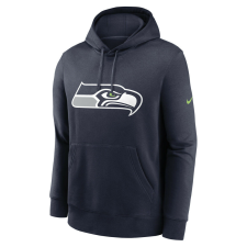 Nike club fleece pullover hoodie - nfl seattle seahawks pulóver férfi kék xxl férfi pulóver, kardigán