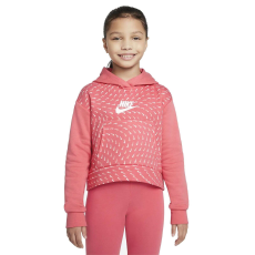 Nike Kapucnis pulóver Nike G NSW Flc Aop kapucnis pulóver DM8231603 Rózsaszín XL gyerekeknek